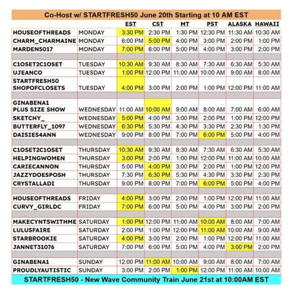 Community Posh Shows ❤️ June 19, 2025 UPDATED - Picture 1 of 16